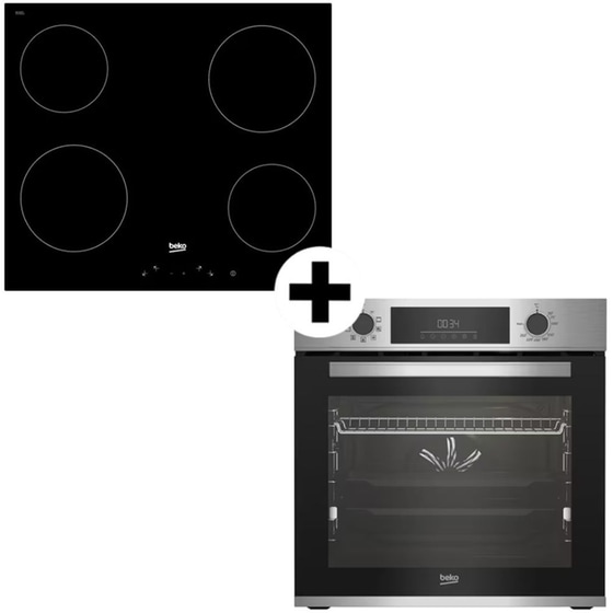 BEKO BBIM12300XDSE & HIC64400 E 72 Lt Εντοιχιζόμενο Σετ Φούρνος και Εστία image 0