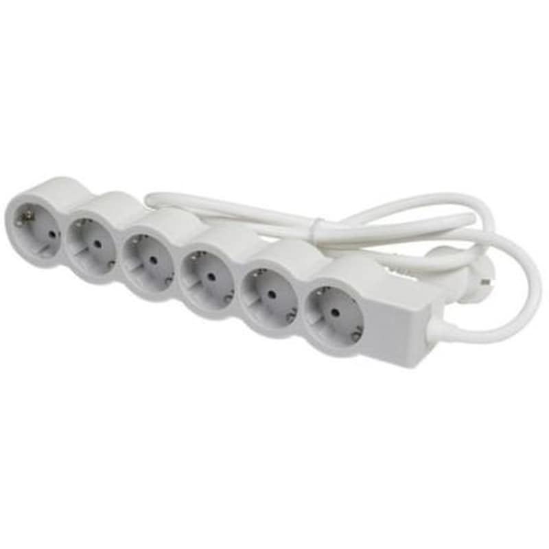 LEGRAND Πολύπριζο Legrand 694557 6 θέσεων 1.5m - Λευκό