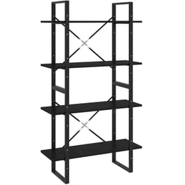 Βιβλιοθήκη VidaXL από Μέταλλο 80x30x140 cm - Μαύρο