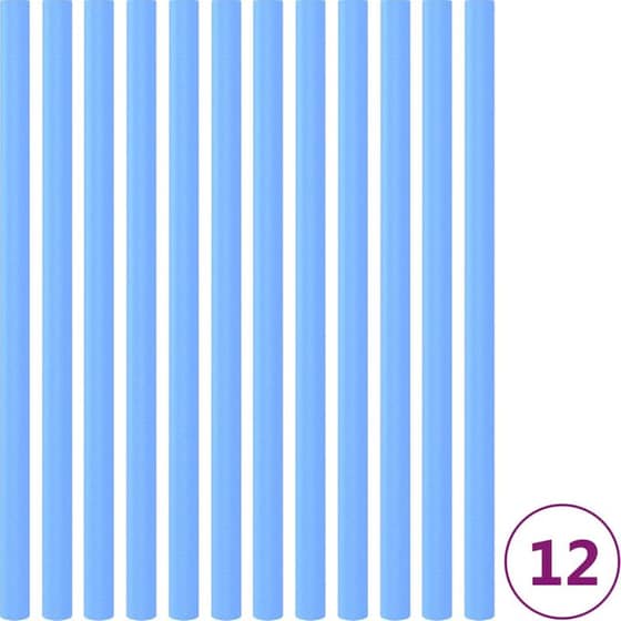 VidaXL Προστατευτικά Αφρού 12 Τμχ για Στύλο Τραμπολίνου Ø2.5cm - Μπλε image 0