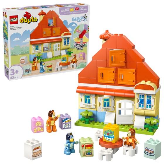 LEGO® DUPLO® Bluey: Bluey's Family House with Memory Game (10459) image 1