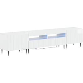 Έπιπλο Τηλεόρασης VidaXL με LED 5 τμχ 198 x 35 x 43 cm - Γυαλιστερό Λευκό