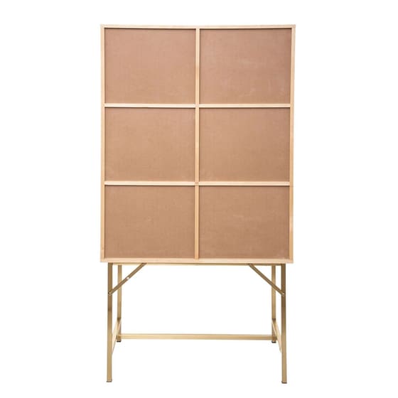 Ντουλάπι Δαπέδου Spitishop A-s Rayo Cabinet 179109 από MDF 80x41.7x165.3cm - Χρυσό image 3