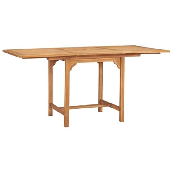 Σετ Τραπεζαρία Κήπου Vidaxl από Ξύλο Teak 5 Τμχ - Μαύρο image 4