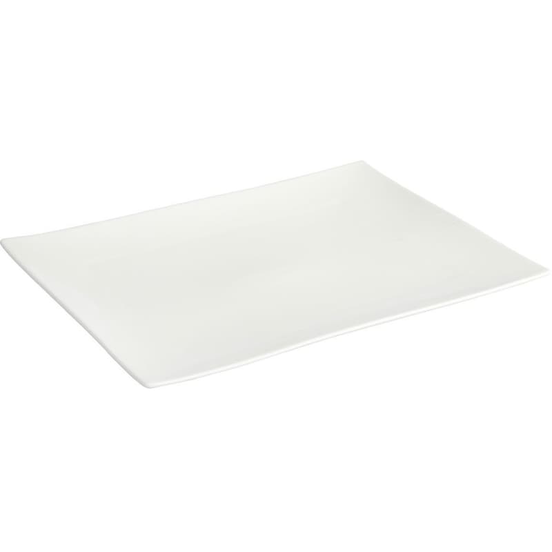 SPITISHOP Πιατέλα Spitishop Πορσελάνη 31.7x23.5x2 cm - Λευκό