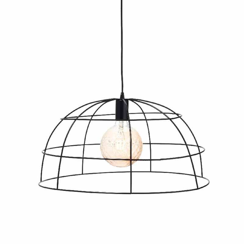 Φωτιστικό Οροφής Μονόφωτο Aca Prometheus Od543650 Μεταλλικό 50x50x25 cm - Μαύρο ACA DECOR