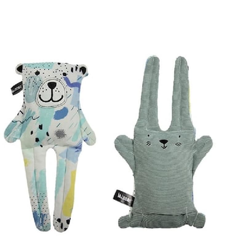 Minene Βρεφικό Οικολογικό Παιχνίδι 2 Οψεων -cuddly Toy Double Side Blue 1831300212