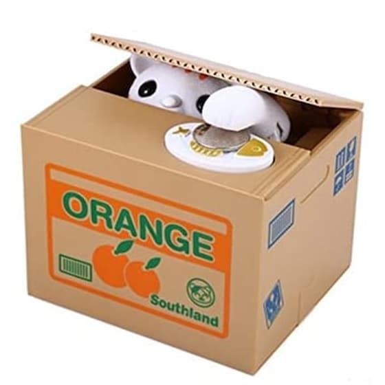 Έξυπνος Κουμπαράς Πονηρή Γατούλα - Mischief Money Box image 0