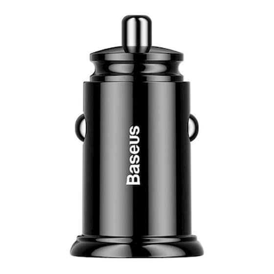 Baseus Car Charger Dual Qc 3.0 30w Black image 0