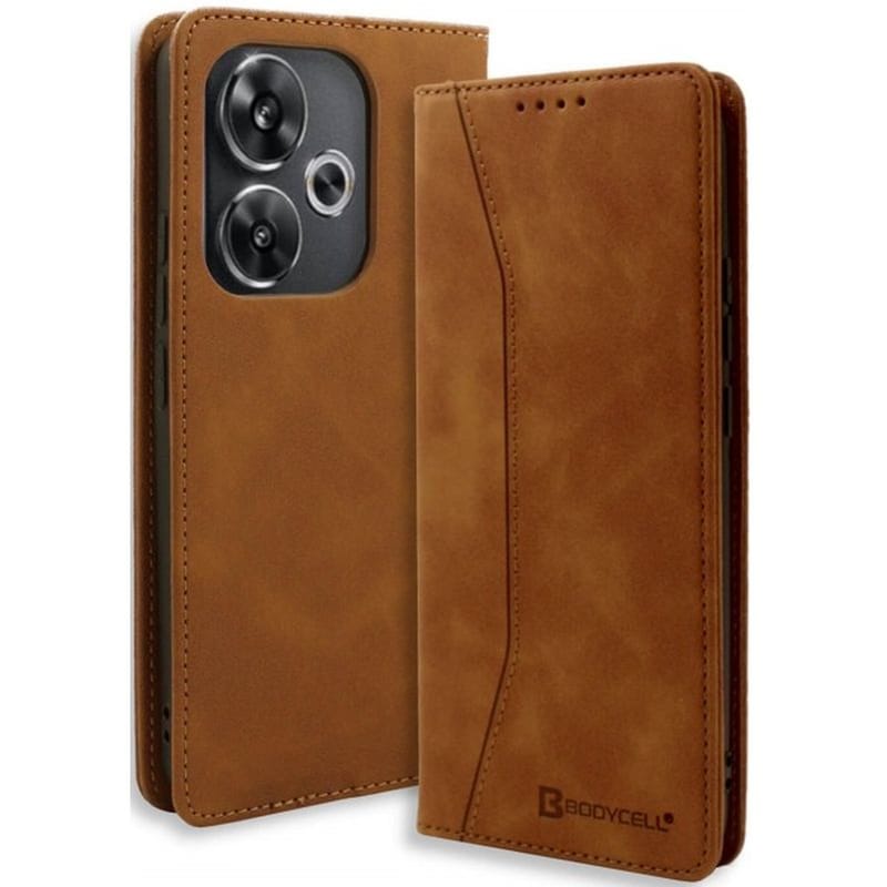 BODYCELL Θήκη Xiaomi Poco F6 - Bodycell Book Case - Brown