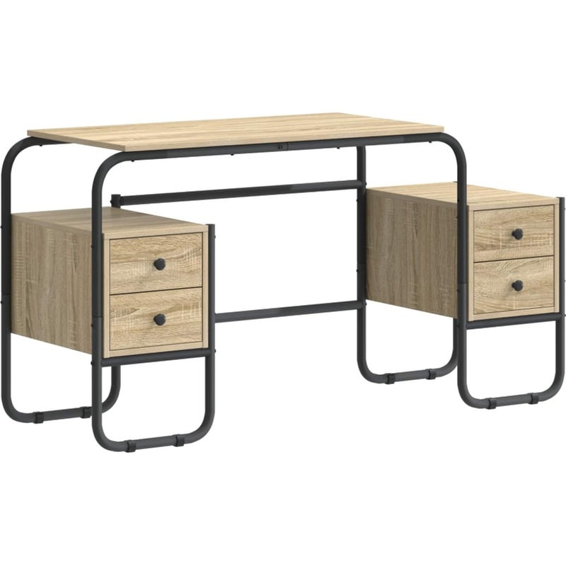 Γραφείο VidaXL με Αποθηκευτικό Χώρο 145x50x75 cm - Sonoma Δρυς