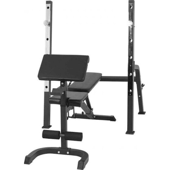 Πολλαπλών Χρήσεων Πάγκος Γυμναστικής GorillaSports G132 150x50x55cm - Μαύρο image 4