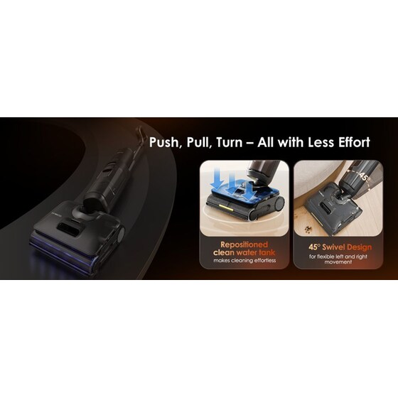 TINECO S7 Stretch Steam Plus 25.2 V 0.7 L Μαύρo Σκούπα Stick image 16