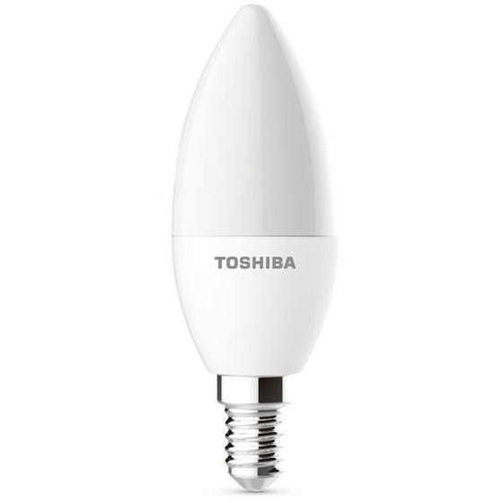 Λάμπα LED Toshiba C37 E14 7W 3000K - Θερμό Λευκό image 0