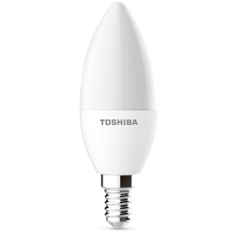 TOSHIBA Λάμπα LED Toshiba C37 E14 7W 3000K - Θερμό Λευκό