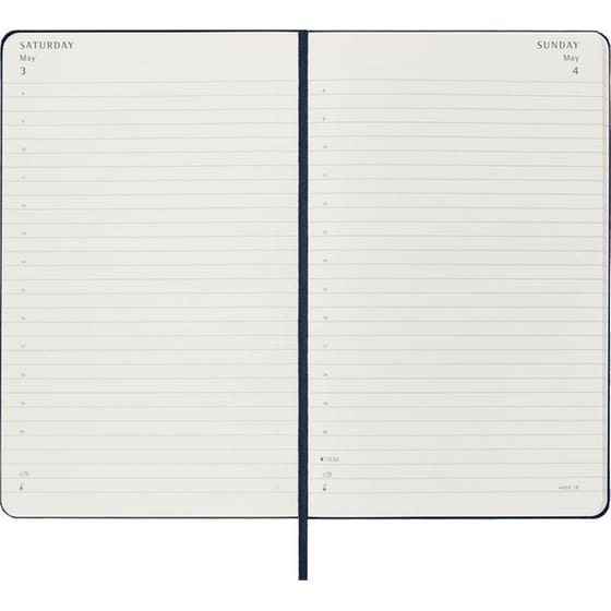 Ημερολόγιο Ημερήσιο Moleskine 2025 12M Large Blue Hard image 4