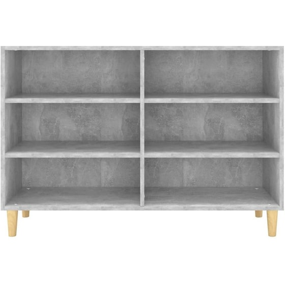 Βιβλιοθήκη VidaXL από Μοριοσανίδα 103.5x35x70 cm - Γκρι image 2