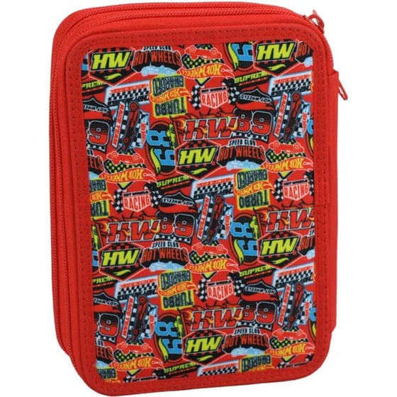 Κασετίνα Διπλή Γεμάτη GIM Hot Wheels - Race To Win image 3