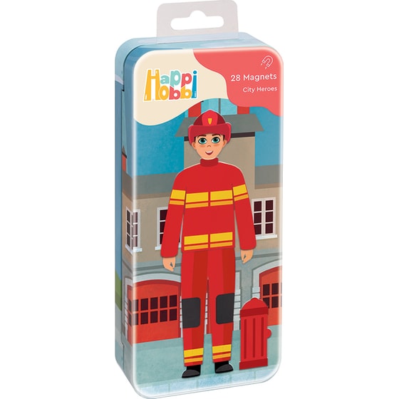 HappiHobbi Magnet Tins City Heroes/ Fashion Girl/ Mermaid Princess Εκπαιδευτικοί Χάρτινοι Μαγνήτες 1 Τμχ - Τυχαία Επιλογή Σχεδίου image 17