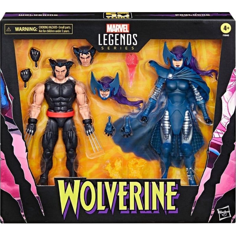 Φιγούρες Δράσης Hasbro Marvel Legends - Wolverine And Psylocke 2-pack