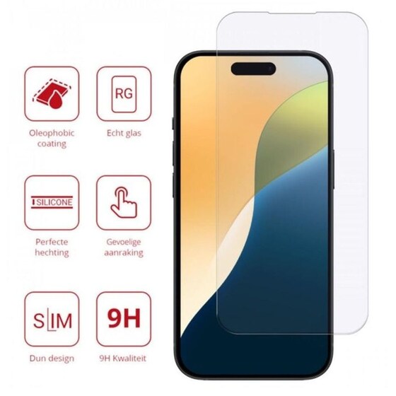 Προστατευτικό οθόνης Apple iPhone 16 Pro Max - Rosso Tempered Glass 9h image 2