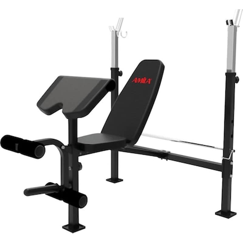 AMILA Ρυθμιζόμενος Πάγκος Γυμναστικής Amila 140x80cm - Μαύρος