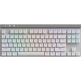 Logitech G515 Μηχανικό Gaming Ασύρματο Πλητρολόγιο RBG Λευκό (US)