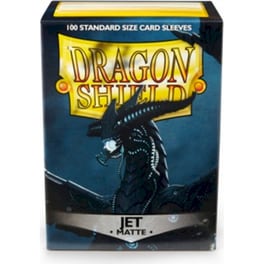 Dragon Shield Jet - Ματ Θήκες - Standard Μέγεθος 6 x 8cm (100 Θήκες)