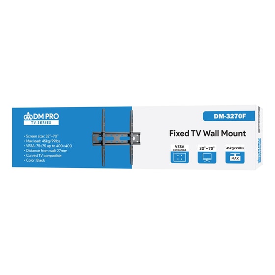Βάση Τηλεόρασης Επιτοίχια DM PRO DM-3270F για 32" - 70" έως 45 kg image 2
