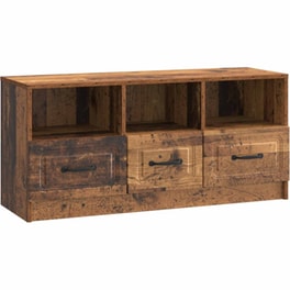 Έπιπλο Τηλεόρασης VidaXL με Συρτάρι 102x34.5x47 cm - Παλαιωμένο Ξύλο