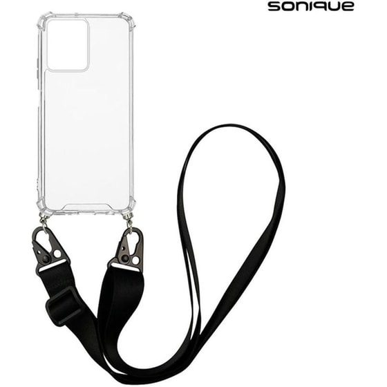 Θήκη Xiaomi Redmi 13C 4G - Sonique Armor Clear Με Strap - Μαύρο image 0