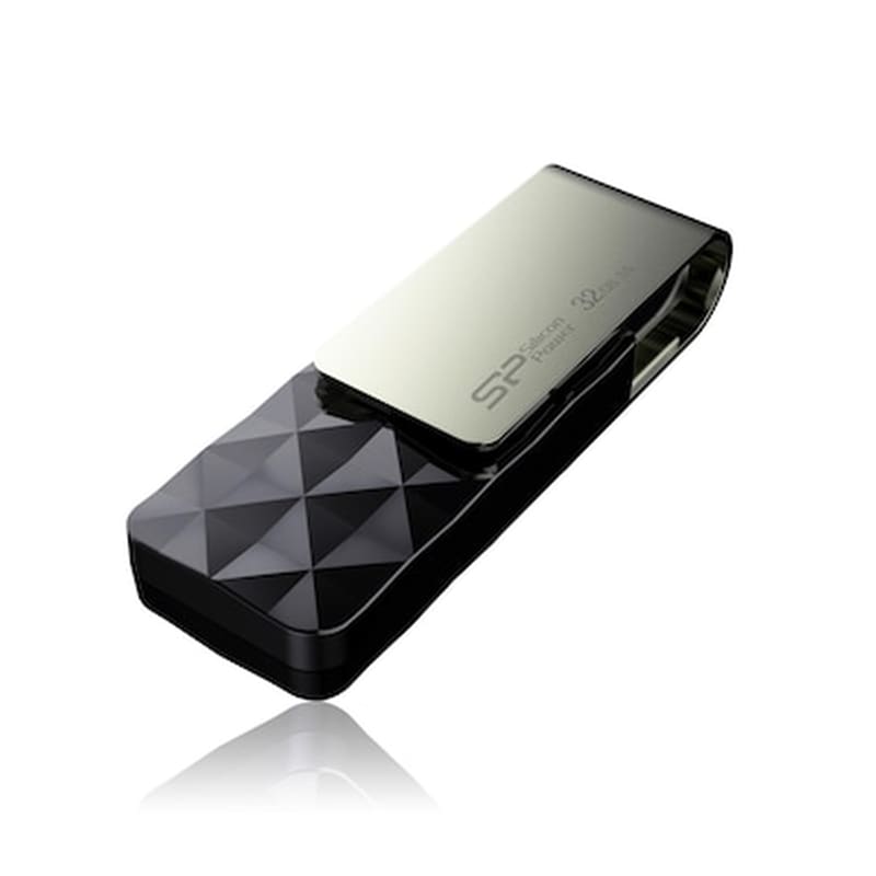 SILICON POWER Silicon Power Blaze B30 32GB USB 3.0 Stick Ασημί