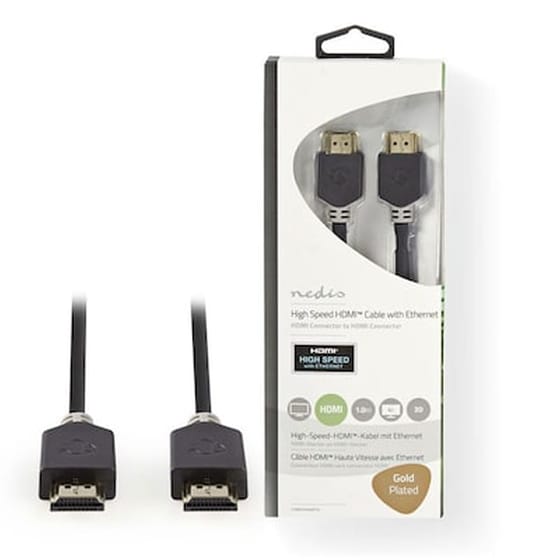 Καλώδιο Nedis CVBW34000AT10 HDMI Male σε HDMI Male - 1m image 0