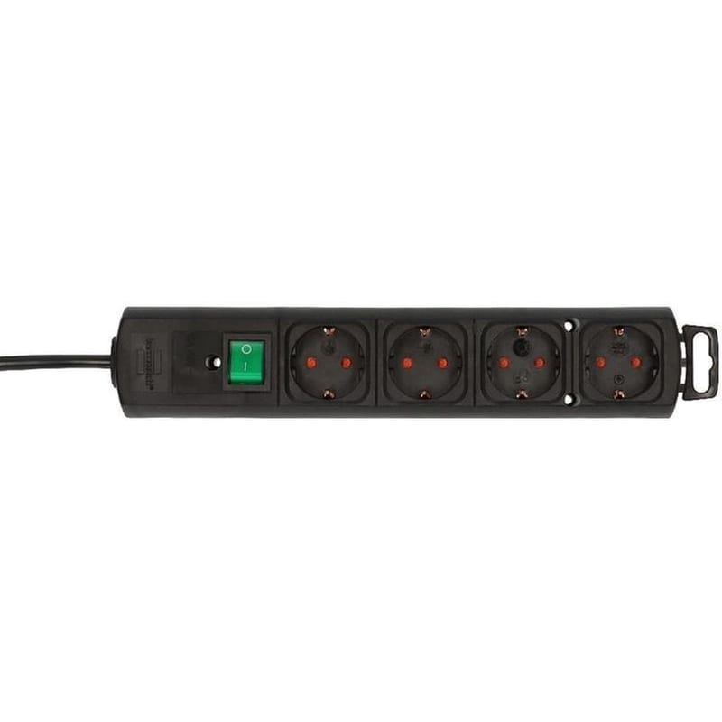 Brennenstuhl 150156 4 Θέσεων 2m - Μαύρο