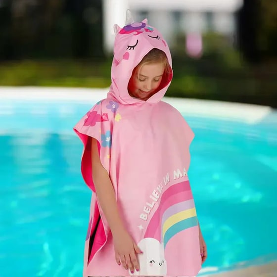 Παιδική Πετσέτα Θαλάσσης Legami Poncho Unicorn 92 x 60 cm image 6