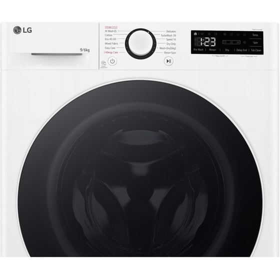 LG D4R5009TSWW 9kg/6kg 1.400 Στροφές Λευκό Πλυντήριο Στεγνωτήριο Ρούχων image 3