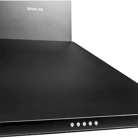 DAVOLINE CHESTER 090 BL 90 cm Μαύρο Απορροφητήρας Καμινάδα - Τζάκι image 1