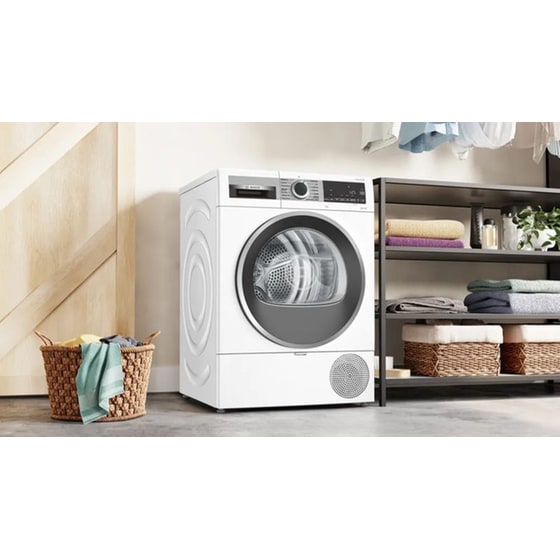 BOSCH WQG243B9GR 9 kg με Αντλία Θερμότητας Λευκό Στεγνωτήριο Ρούχων image 10