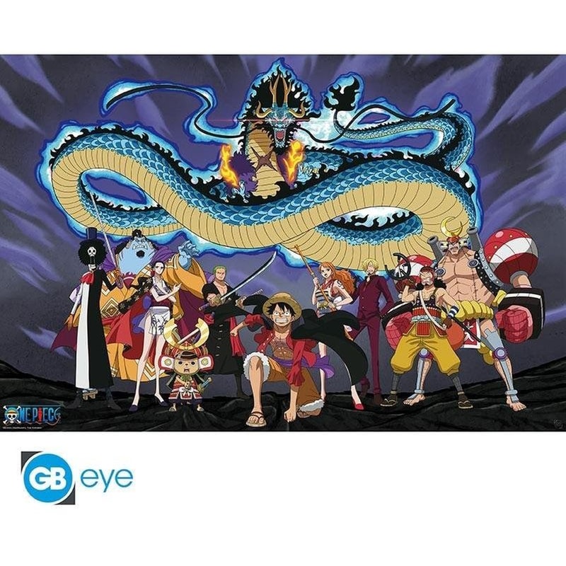 GBEYE Αφίσα One Piece Straw Hats Vs Kaido Κάθετη 61x92 cm