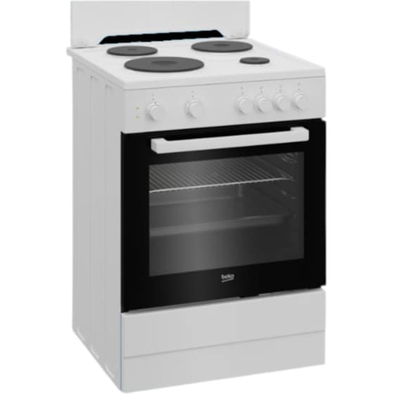 BEKO FSS 66002 GW 71 Lt Λευκό Ηλεκτρική Κουζίνα Εμαγιέ image 3