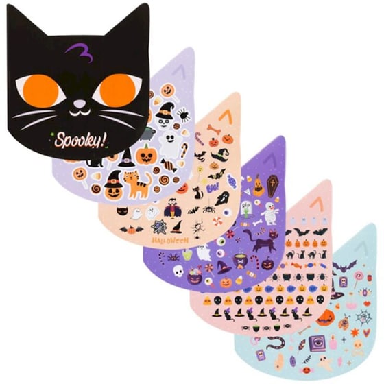 Sticker Book Spooky Cat image 0