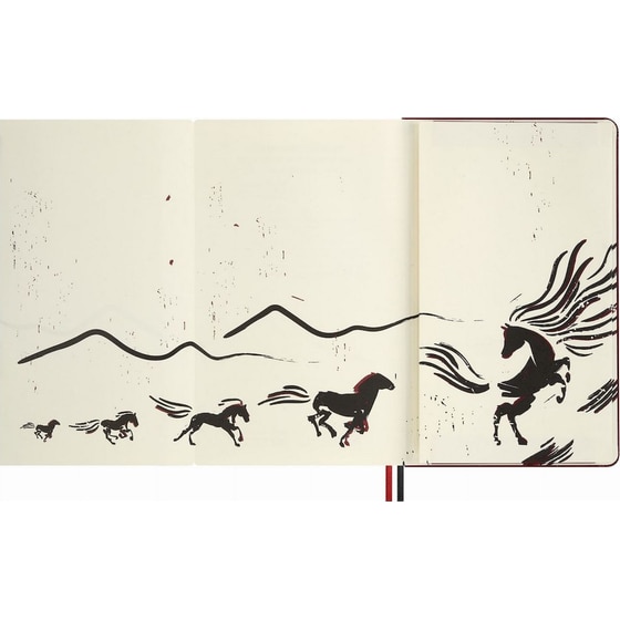 Σημειωματάριο Moleskine Year of the Horse Ριγέ Woodcut L Hardcover (1 Τεμάχιο) image 3