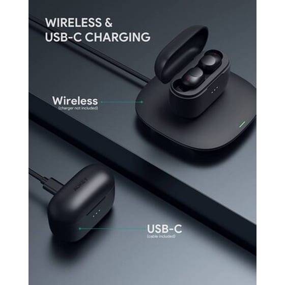 Aukey Ep-t31 Wireless Charging Earbuds Elevation In-ear Detection image 1