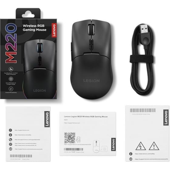Lenovo Legion M220 RGB Gaming Ασύρματο Ποντίκι - Eclipse Black image 5