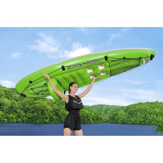 Καγιάκ Φουσκωτό Μονοθέσιο Bestway Hydro-Force Koracle 285cm - Πράσινο image 9