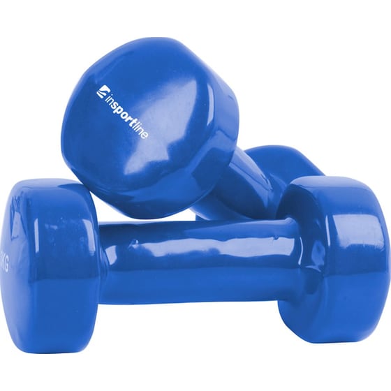 Σετ Βαράκια Εξάγωνα 2kg InSPORTline από Βινύλιο - Μπλε image 2