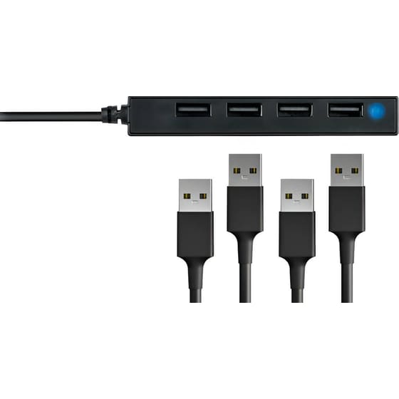 Conceptronic HUBBIES05B USB Hub 4-Port USB 2.0 συμβατό με USB-A image 2