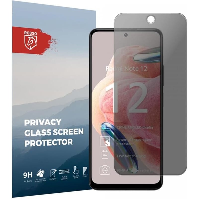Προστατευτικό οθόνης Xiaomi Redmi Note 12 - Rosso Tempered Glass Privacy Screen Protector 9H
