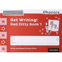 Read Write Inc. Phonics: Get Writing! Red Ditty Book 1 Pack of 10
