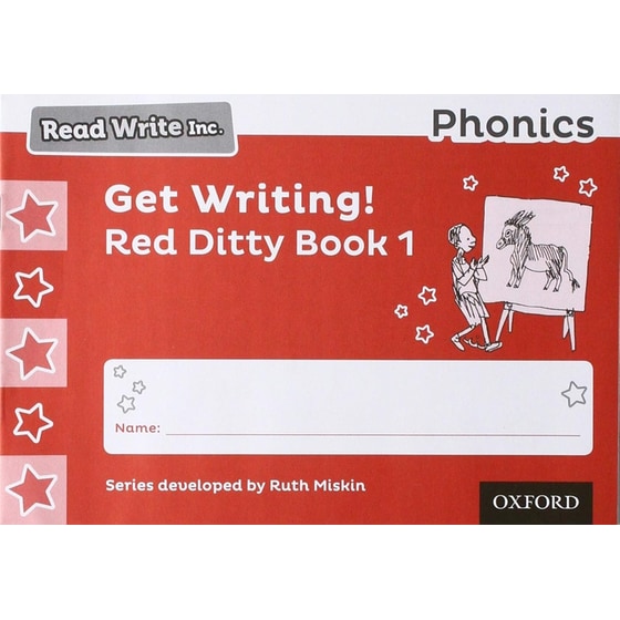Read Write Inc. Phonics: Get Writing! Red Ditty Book 1 Pack of 10 image 0